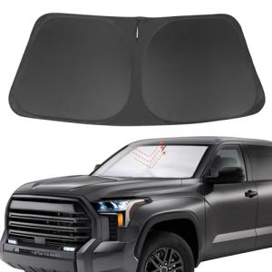 YYCKE Pare-soleil pour pare-brise compatible avec Tundra 2007-2021 pour Toyota Pare-soleil pliable Bloque les UV (Fast Media Ships From USA, neuf)
