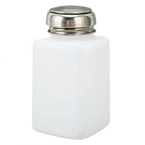 KIMISS Distributeur &agrave; Pompe Vide &agrave; Pousser &ndash; Flacon Pompe Liquide Verrouillable pour Dissolvant de Vernis Ongles et D&eacute;maquillant &ndash; Distributeur en Plastique Compact de 200 Ml (Kimiss 24k, neuf)