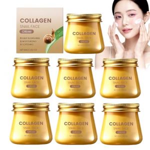 Cr&egrave;me Hydratante Anti-rides Et Rajeunissante &Agrave; La Bave D'escargot - Cr&egrave;me Visage Au Collag&egrave;ne D'escargot, &Eacute;claircissante, R&eacute;paratrice Et Raffermissante, Adapt&eacute;e Aux Peaux S&egrave;ches Et Sensibles (7pcs) (Ran.Ran, neuf)