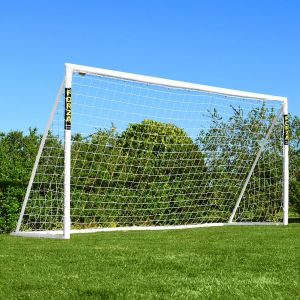 FORZA 3,7 m x 1,8 m But de Football en PVC | Cage pour Enfants avec Poteaux R&eacute;sistants aux Intemp&eacute;ries | Sac de Transport, Mur de Tir et Ballon en Option (1. But Seul) (Net World France, neuf)