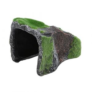 Peau de Reptile, Cachette de Tortue, Cachette de Reptile, Grotte d'aquarium, Cachette de Poissons, Grotte de Tortue en Résine, Cachette de Tortue pour Gecko, Araignées, (Dushiw, neuf)