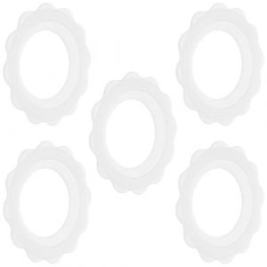 FRCOLOR 5 pi&egrave;ces Mamelon Silicone Antid&eacute;rapante et R&eacute;sistante Transpiration Anneau de R&eacute;utilisable pour Allaitement Adapt&eacute; Aux Voyage Maison et Publics Lot (Different Quality, neuf)