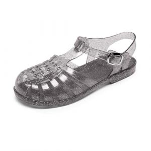 POIUIYQA Sandales en Caoutchouc pour Femme Unisexes en Plastique Chaussures Classiques &agrave; Boucle Transparente Sandales en Caoutchouc Chaussures de Plage en Cristal (HIKLASbien, neuf)