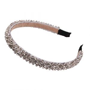 Bandeaux for femmes, accessoires for cheveux, cerceau &agrave; cheveux en cristal, f&eacute;e sauvage, super dame, strass, temp&eacute;rament, &eacute;pingle &agrave; cheveux, bandeau gris(Yellow) (SJVNGYEW, neuf)