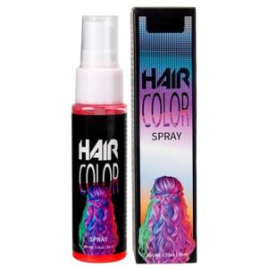 Spray Colorant Capillaire Temporaire, Spray Vert Cheveux Temporaire, Sprays Cheveux Violet, Coloration Cheveux Violet, Sprays Colorant Cheveux, Non Collante Pour Cosplay, F&ecirc;te, Diy (Rouge) (9suYzi, neuf)