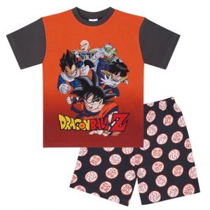Dragon Ball Z, Licence Officielle Ensemble de Pyjama &agrave; Manches Courtes, DragonBallZ, 7-8 Ans: 128cm, Orange (Bromilow & Wood Retail FR, neuf)