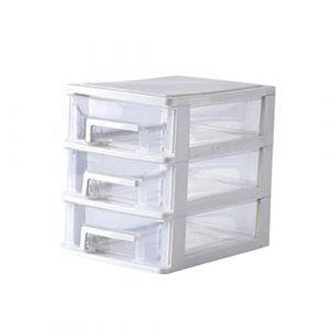 DRESSOOS Organisateur De Stockage De Type 3 Tiroirs Petit Support Organisateur De Stockage De Bureau Mini Congélateur Petite Étagère De Rangement Bacs De Rangement Organisateur De Stockage (Mingsyue, neuf)