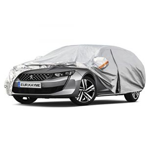 Kayme Bâche Voiture Break Étanche Respirante Compatible avec Peugeot 508 SW (2010-2023), 6 Couches Housse de Protection Voiture Extérieur, Contre Pluie Soleil Poussière avec Zip. (kayme car covers shop, neuf)