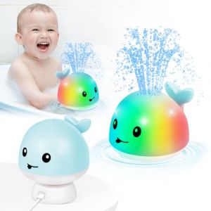 Mise &agrave; Niveau Jouet de Bain, Jouet de Bain Rechargeable pour b&eacute;b&eacute;, Lampe &agrave; Jet d'eau de 6 - 12 Mois &agrave; 18 Mois, 1 - 3 2 - 4 Ans Jouet de Bain de Baleine pour gar&ccedil;on et Fille b&eacute;b&eacute; (yiwushi junyang dian zi shang wu you xian gong si, neuf)