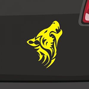 Autocollant tribal loup garou - Motif chien - En vinyle - 6 tailles et 21 couleurs (Stickerfreaks, neuf)