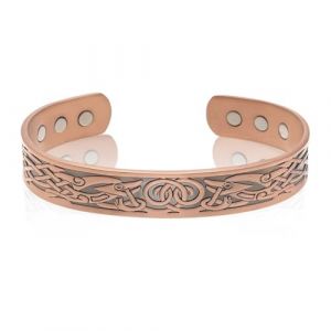 PRAOFRT Bracelet magn&eacute;tique Bracelet femme Bracelet cuivre magn&eacute;tique Bracelets pour femme Bracelet en cuivre femme Bracelet en cuivre pour femme Bracelet avec 6 aimants（B） (Teegxddy, neuf)