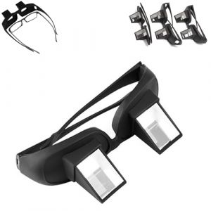 Lunettes de lecture à prisme, lunettes paresseuses 90° Lunettes à prisme couchées Lunettes de lecture horizontales for lit Haute définition for lire, regarder la télévision, les téléphones(M) (sihaiyouguang, neuf)