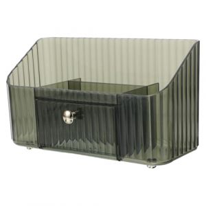 Zerodeko Organisateur de Maquillage Grand avec Tiroirs, Bo&icirc;te de Rangement Verte Multi-compartiments en Plastique, pour Rouges &agrave; L&egrave;vres, Parfums et Lotions, pour Coiffeuse et Salle de Bain (Joseph Xu, neuf)