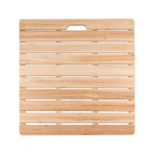 KDDEON Tapis de Bain en Bambou Polyvalent pour Salle de Douche,Tapis de Bain en Bois Naturel,Tapis de Bain en Caillebotis en Bambou,Conception &agrave; Lattes Rectangulaire Imperm&eacute;able (70x45cm/28x18in) (yangxiaozahuodian, neuf)