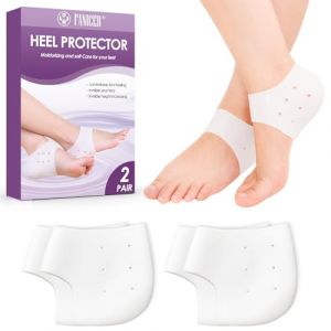 2 Paires Protege Talon chaussure,Protege Talon Silicone Respirant,Prot&egrave;ge talon Silicone,Soulagement de La Douleur pour les Talons Transparent (dongguanshishengyingshangmao, neuf)