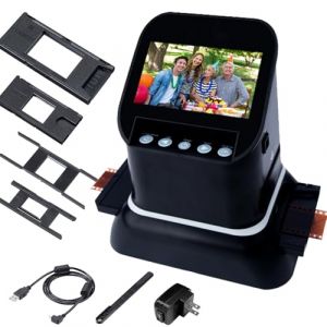 zxmeimm Scanner De Diapositives De Film,Scanner De Film Haute R&eacute;solution 120,&Eacute;cran LCD 1080p,Convertisseur De Film Num&eacute;rique, Convertir 35mm,135,126,127 N&eacute;gatifs Et Diapositives en JPEG Num&eacute;rique (zxmeimm, neuf)