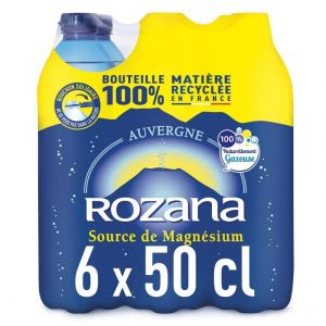 ROZANA - Eau Min&eacute;rale Naturelle Gazeuse de Source - Pack de 6 bouteilles de 50cl - Id&eacute;al pour &eacute;tancher votre soif au quotidien. - L'Unit&eacute; (Franc shopping, neuf)