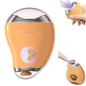EEYZD Coupe-ongles électrique automatique 2 en 1,coupe-ongles rechargeable USB,extracteur poussière d'ongles,avec rangement pinces ongles pour soignants,enfants,personnes âgées,adultes,Orange (Kitchen Goods Boutique, neuf)