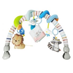 KalaDuck Jouet Arche Poussette Bebe, Arche d'&eacute;veil B&eacute;b&eacute; avec Spirale d'activit&eacute; et Hochets Souples, Sensoriel Arche de Jeux pour Lit, Transat, Landau et Si&egrave;ge Auto pour Gar&ccedil;ons Filles 0-12 Mois (XUANYU LTD, neuf)