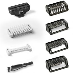 Flintronic Sabots Peigne de Guidage, Sabot pour Tondeuse 1/2/3/5mm, Protecteur Peau Intime 3mm, 3mm Peigne Corporel, Peigne Attaches Sabots pour Tondeuse, pour O Blade QP2824 QP2734 QP25XX QP26XX (flintronic, neuf)