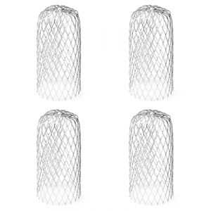 QWORK® Lot De 4 Filtres De Gouttière En Aluminium, Crapaudines Pour Gouttière Extensible, Pour Filtrer Les Feuilles, Les Branches, Les Fruits, La Mousse, La Boue, 8 * 15cm (shavinglikes, neuf)