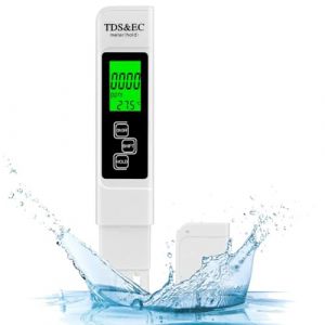 Flintronic Testeur de qualit&eacute; de l'eau, Testeur pH M&egrave;tre 4 en 1 et TDS&EC M&egrave;tre Temp&eacute;rature, pH-m&egrave;tre avec &Eacute;cran LCD, r&eacute;solution Haute pr&eacute;cision 0,01, pour eau Potable, Piscine, Aquariums (flintronic&reg;-eu, neuf)