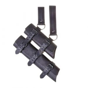 Grenouille d'épée médiévale : fourreau lourd réglable en synthétique, couverture de protection à double lame | Accessoires de costume de la Renaissance de Larp, fête pour, Broadsquake, (guardertu, neuf)