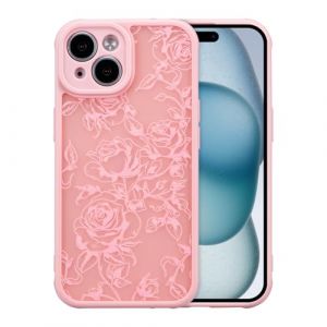 XIZYO Coque pour iPhone 13 6,1 Pouces, Mignon Mat Translucide Fleur de Rose Floral Motif Antichoc Coque, Housse Luxe Esth&eacute;tique Souple TPU pour Filles Femmes, Branche Fleur/Rose (XIZYO, neuf)