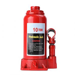 ECUTEE Cric hydraulique 10 tonnes pour Voiture, SUV, Camion Caravane, cric Bouteille hydraulique 10T, cric de Levage Manuel Portable (HMMAODD, neuf)