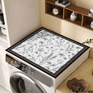 RobustWeg Tapis Lave Linge,Dessus Machine &agrave; Laver,la Surface Lisser et imperm&eacute;able du Tapis Le Rend Facile &agrave; Nettoyer,prot&egrave;ge Votre Machine &agrave; Laver et Votre s&egrave;che-Linge des Rayures et de la poussi&egrave;re (RobustWeg, neuf)