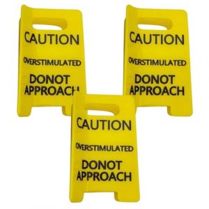 Unique Hair Clip with Fun Caution Sign Design for Friend Coworkers and Student Creative Buns Holder Caution Sign Hair Clip for Theme Event (TTL-fushi, neuf)