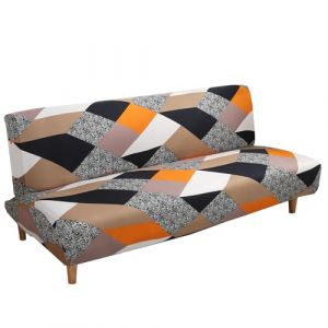 Meicynhoger Housse de Canap&eacute; Clic Clac Extensible 3 Places,Couverture de Canap&eacute; pour Banquette Clic Clac Pliant sans Accoudoirs 180-210cm (L,Couleur E) (Meicynhoger EU, neuf)