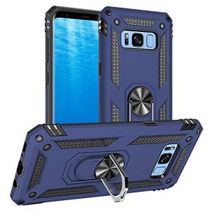 Yiakeng Coque pour Samsung Galaxy S8, Samsung S8 Coque, Silicone Antichoc D&eacute;fense Bumper Armure Housse Etui pour Samsung Galaxy S8 (Bleu) (yiakeng, neuf)