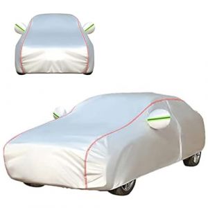 Bâche Voiture Anti Grele pour Porsche Panamera 4S, Housse de Protection Imperméable, Anti-UV, Respirant Et Anti-Poussière, avec Fermeture À Glissière Housse De Voiture QHL1030 (haha  shop, neuf)