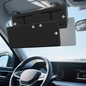 Rallonge Pare Soleil Voiture, Opaque Extension Pare-Soleil R&eacute;glable Pare Brise Avant et Vitre Lat&eacute;rale, Anti-&eacute;blouissement, Protection UV et Solaire pour Si&egrave;ge Conducteur ou Passager Avant (ZDDGNN, neuf)