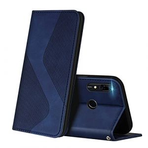 ZONNAVI Coque pour Huawei P Smart Z, Premium Étui Housse en Cuir de Protection avec [Emplacements Cartes] [Magnetique], Clapet Folio Portefeuille pour Huawei P Smart Z (Bleu) (ZONNAVI, neuf)