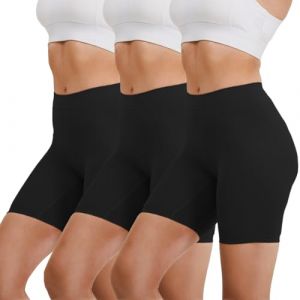 Merlvida Culotte Gainante Femme Ventre Plat Gaine Amincissante sans Couture Panty Gainant Invisible Shorty Anti Frottement Cuisse Leggings Taille Haute sous Vêtements Sculptantes Short Minceur (Merlvida Direct, neuf)
