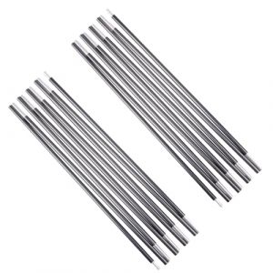 Azarxis Arceaux de Tente 2 Pi&egrave;ces Poteaux de Tente M&acirc;t Barre Tige de Support Pliantes pour Camping Randonn&eacute;e (Argent, 3,91 m) (Azarxis (FR), neuf)