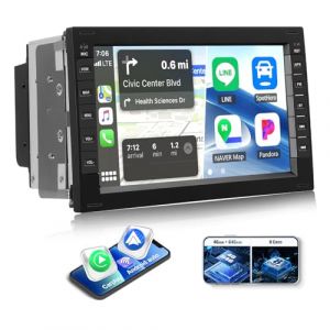 CAMECHO 4+64G 8-Core Autoradio pour VW Golf Skoda MK4 Caddy Passat B5 T5 Peugeot 307, 7&rdquo; Android 13 sans Fil Carplay Radio Bluetooth avec Cam&eacute;ra de Recul avec Android Auto WiFi GPS FM/RDS +Canbus (dahuanhuan, neuf)