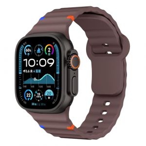 Bracelets Silicone pour Bracelet Apple Watch 44mm 40mm 46mm 42mm 41mm 45mm 49mm 38mm iWatch Band Femmes Hommes,Doux Sport Apfelband pour Bracelets Apple Watch SE/2 Serie 10 9 8 7 6 5 4 3 Ultra 2 (Yunjiantech, neuf)