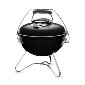 Weber Smokey Joe Premium barbecue au charbon de bois, surface de cuisson Ø 37cm, barbecue portable avec poignée de transport pratique, couvercle et cuve en acier émaillé - Noir (1121004) (Icoza ?, neuf)