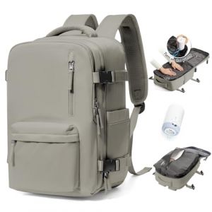 BJLFS Sac à dos sous vide avec pompe,Baggage Cabine à main avec compression pour Ryanair 40x20x25 Sac à dos Voyage Sac cabine Easyjet 45x36x20 pour homme et femme (ONXTHIN, neuf)