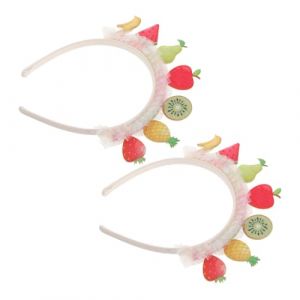 Healeved Bandeau Gar&ccedil;on Fille Fraise Serre-t&ecirc;te Tropical pour Fille Accessoires Cheveux D&eacute;guisement Joli Bandeau &Eacute;t&eacute; Ornement Cheveux Past&egrave;que (Accompany JY, neuf)