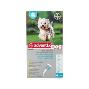 Advantix Petit Chien - 4 à 10 kg - 4 pipettes (ParapharmaQuiet, neuf)
