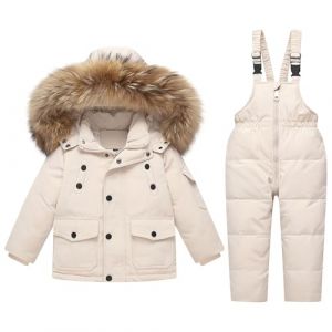 Combinaison de Ski Enfant Fille Combinaison de Ski ado Ensembles de Neige Doudoune à Capuche Ensemble 2pcs Veste de Ski + Salopette Pantalon Enfants Garçons Vêtements Fille 1-6 Ans Noel (⭐⭐⭐⭐⭐AEGJEGVD⭐⭐⭐⭐⭐, neuf)