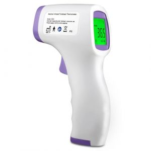 Thermom&egrave;tre Frontal Sans Contact, Thermom&egrave;tre Frontal Adulte et Bebe avec Lecture Instantan&eacute;e 1s, Thermometre Num&eacute;rique 32 M&eacute;moire, Alarme de Fi&egrave;vre, Rapides et Pr&eacute;cises (foshanshinanhaiqukuakongshangm, neuf)