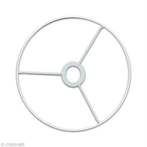 Armature abat-jour cercle avec bague Ø 10 cm - Graine créative (Ponera, neuf)