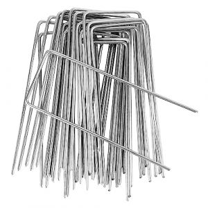 Piquets de Jardin 50 Pcs,agrafes Paillage Acier Inoxydable Piquets de Fixation en Acier pour Jardin Toiles de Paillages et de Jardinage Grillage Piquet Fixation Tente Sol Cheville Agrafes Jardinage (suvivi, neuf)