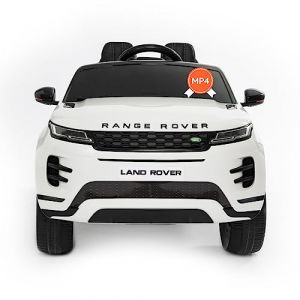 Range Rover Evoque Full Optional avec écran Tactile Mp4, siège en Cuir, Voiture Electrique Enfants avec Licence 12 V Batterie télécommande 2,4 GHz Ports ouvrables (Blanc) (BabyCar | Neulabs, neuf)