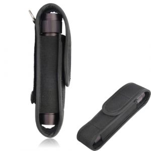 JEYORZY Porte Lampe Tactique Nylon Noir pour Chasse,Tactical Molle Flashlight Case, Camping et Randonn&eacute;e en Plein Air,Pochette, Support de Poche - &Eacute;quipement de Qualit&eacute; Sup&eacute;rieure(14cm*3.2cm) (HLWA RETAILS LTD UKSTORE, neuf)